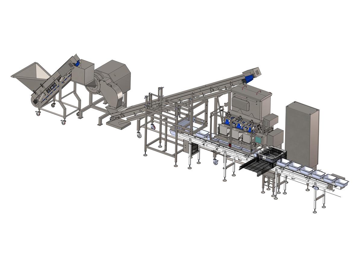Automatic loading dicer line
